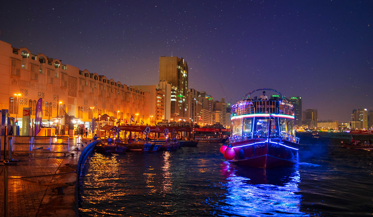 Iconic Dinner Cruise Along Creek Canal in Dhow