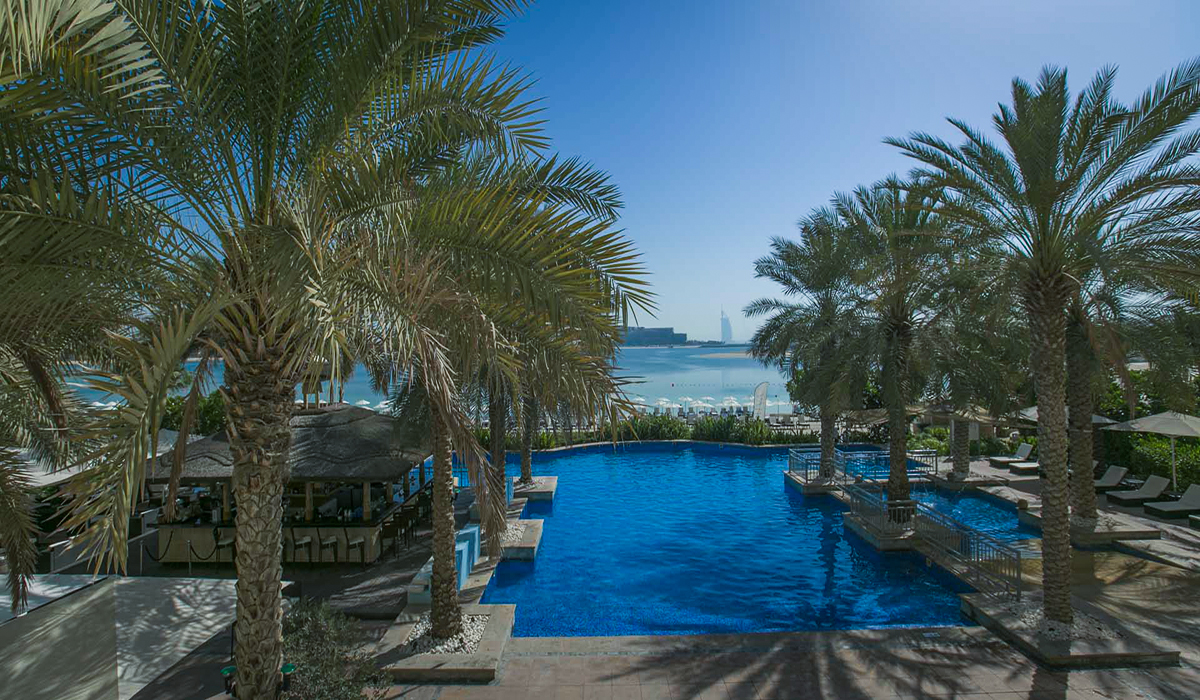 Morning desert safari with private beach and pool access in Dubai