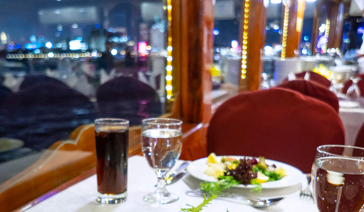 Iconic Dinner Cruise Along Creek Canal in Dhow